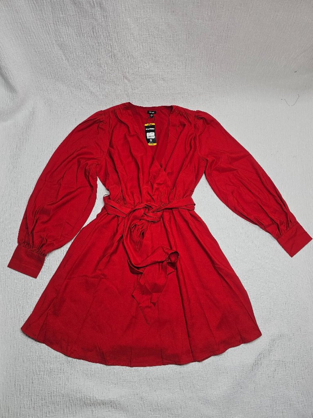 Express Women's Long Sleeve Wrap Dress Size M - Picture 4 of 8